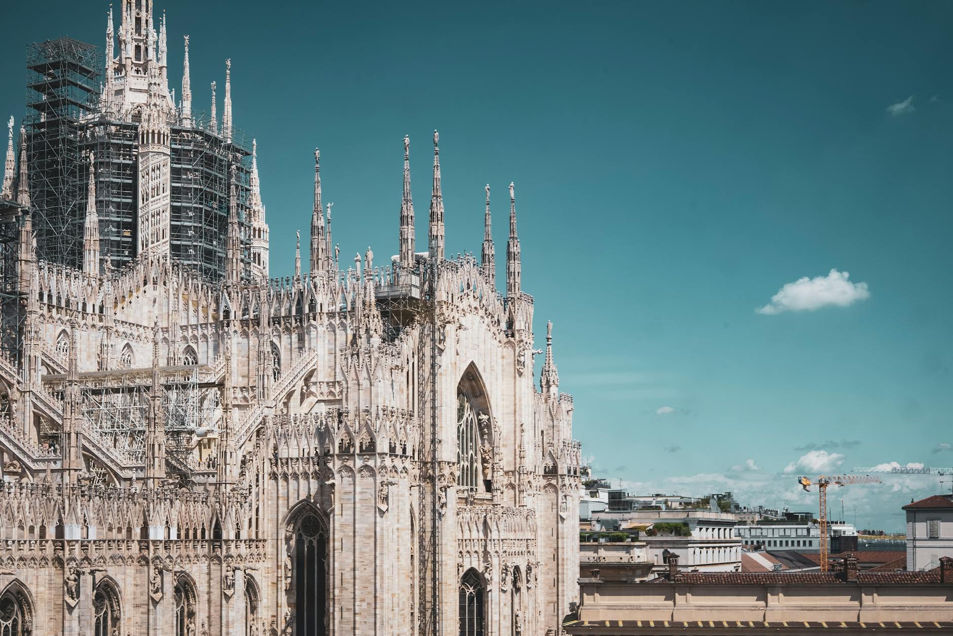 Fachada del convento de Santa Maria delle Grazie donde se conserva La Última Cena de Leonardo da Vinci